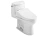 TOTO UltraMax-II Washlet+ 1G 1-Piece Elongated Cotton White Toilet and Washlet+ C5 Bidet Seat