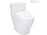 TOTO Legato Washlet+ Cotton White 1-Piece Elongated Toilet and Contemporary Washlet S7A Contemporary Bidet Seat
