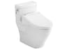 TOTO Aimes Washlet+ 1-Piece Elongated Cotton White Toilet and Washlet C5 Bidet Seat
