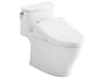 TOTO Nexus Washlet+ 1G 1-Piece Elongated Cotton White Toilet and Washlet C5 Bidet Seat