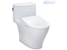 TOTO Nexus Washlet+ Cotton White 1-Piece Elongated Toilet with S7 Contemporary Bidet Seat