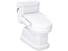 TOTO Eco Guinevere Washlet+ Elongated Universal Height Cotton White Toilet with C2 Bidet Seat