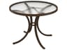 Tropitone Acrylic Cast Aluminum Round Outdoor Dining Table