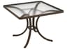 Tropitone Acrylic Cast Aluminum Square Outdoor Patio Dining Table