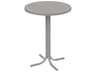 Tropitone Patterned Boulevard Aluminum Round Outdoor Patio Bar Table