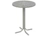 Tropitone Patterned La'stratta Aluminum Round Patio Bar Table
