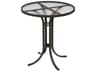 Tropitone Acrylic Cast Aluminum Round Table with Umbrella Hole