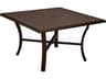 Tropitone Banchetto Slat Aluminum Square Patio Dining Table