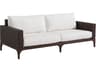 Tommy Bahama Outdoor Abaco English Walnut Wicker Sofa