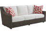 Tommy Bahama Outdoor Cypress Point Ocean Terrace Wicker Short Sofa