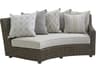 Tommy Bahama Outdoor Cypress Point Ocean Terrace Wicker Right Arm Facing Curved Sofa