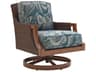 Tommy Bahama Outdoor Harbor Isle Aluminum Wicker Swivel Rocker Lounge Chair
