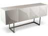 Urbia Ie Series 71" High Gloss White Stainless Steel Sideboard