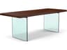 Urbia Brooks Rectangular Wood Americano Clear Dining Table