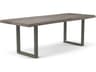 Urbia Brooks Rectangular Wood Sandblasted Grey Pewter Dining Table