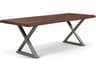 Urbia Brooks Rectangular Wood Americano Pewter Dining Table