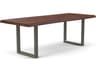 Urbia Brooks Rectangular Wood Americano Pewter Dining Table