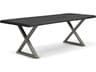 Urbia Brooks Rectangular Wood Ebonized Pewter Dining Table