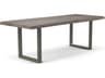 Urbia Brooks Rectangular Wood Sandblasted Grey Pewter Dining Table