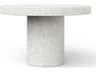 Urbia Outdoor Mixx Ivory Terrazzo Concrete Round Dining Table