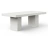 Urbia Outdoor Mixx Ivory Terrazzo Concrete Rectangular Dining Table