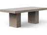 Urbia Outdoor Mixx Dark Grey Concrete Rectangular Dining Table