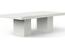 Urbia Outdoor Mixx Ivory Terrazzo Concrete Rectangular Bar Table