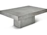 Urbia Outdoor Una Dark Grey Concrete Rectangular Coffee Table