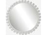 Uttermost Cyra Matte White Round Wall Mirror