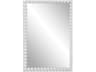 Uttermost Serna Matte White Rectangular Wall Mirror