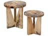 Uttermost Nadette Round Wood Natural End Table