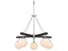 Varaluz Allie Nickel Globe Chandelier