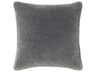Villa by Classic Home Heirloom Dark Grey Throw Pillow