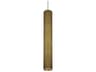 Visual Comfort Modern Blok 1-Light Aged Brass Cylinder Mini Pendant