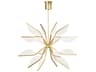Visual Comfort Modern Belterra 1-Light Natural Brass Chandelier