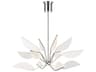 Visual Comfort Modern Belterra 1-Light Polished Nickel Chandelier