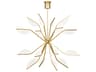 Visual Comfort Modern Belterra 16-Light Natural Brass Chandelier