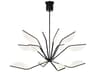 Visual Comfort Modern Belterra 1-Light Matte Black Chandelier