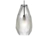 Visual Comfort Modern Briolette 1-Light Antique Bronze Clear Mini Pendant