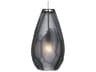 Visual Comfort Modern Briolette 1-Light Satin Nickel Black Mini Pendant