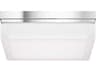 Visual Comfort Modern Boxie 1-Light Chrome Flush Mount