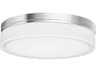 Visual Comfort Modern Cirque 1-Light Chrome Flush Mount