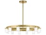 Visual Comfort Modern Esfera 12-Light Natural Brass Chandelier