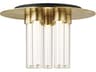 Visual Comfort Modern Kola 5-Light Natural Brass Cylinder Flush Mount