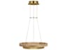 Visual Comfort Modern Grace 1-Light Hand Rubbed Antique Brass Natural Oak Pendant