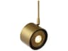 Visual Comfort Modern Iso 1-Light Aged Brass Round Spot Light
