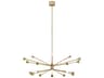 Visual Comfort Modern Lody 20-Light Aged Brass Chandelier