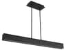 Visual Comfort Modern I-beam 1-Light Nightshade Black Linear Island Pendant