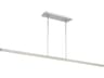 Visual Comfort Modern Stagger 1-Light Polished Stainless Steel Linear Island Pendant