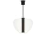 Visual Comfort Modern Nyra 1-Light Nightshade Black Pendant